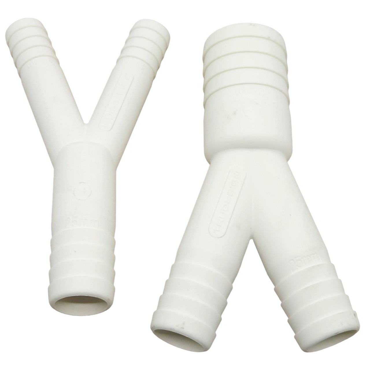 LINDEMANN TRUDESIGN 90° Winkelschlauchverbinder Weiß 38 Mm Für Abfluss & Garten